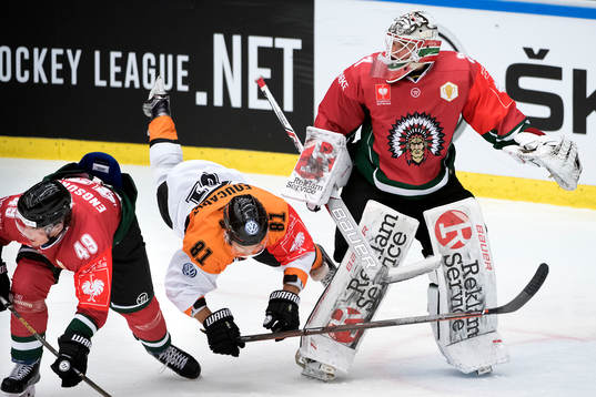Frölundas Oscar Engsund, Wolfsburgs Kris Foucault och