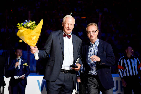 Tommie Bergman och f.d. förbundskapten Pär Mårts har