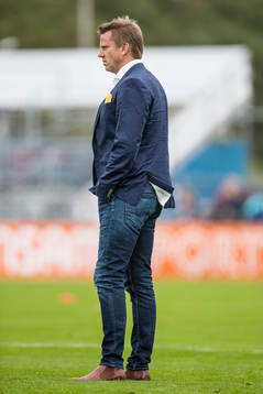 Falkenbergs tränare Hans Eklund