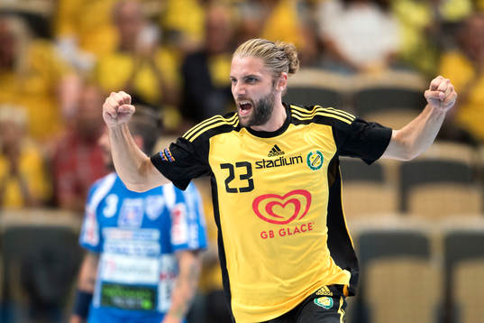 Sävehofs Viktor Ottosson jublar