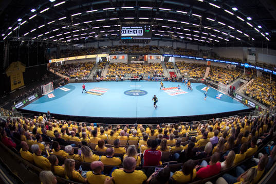 Interiör av Partille Arena
