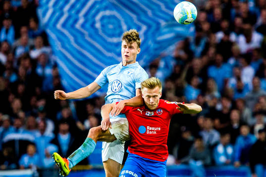 Malmö FFs Mattias Svanberg och Helsingborgs Johan