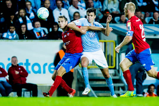 Helsingborgs Frederik Helstrup Jensen och Malmö FFs