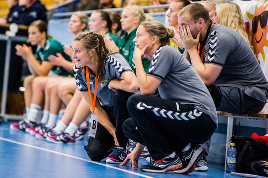 Helsingborgs tränare Alexandra Möller och tränare Lina