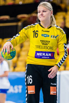 Helsingborgs målvakt Gry Bergdahl deppar