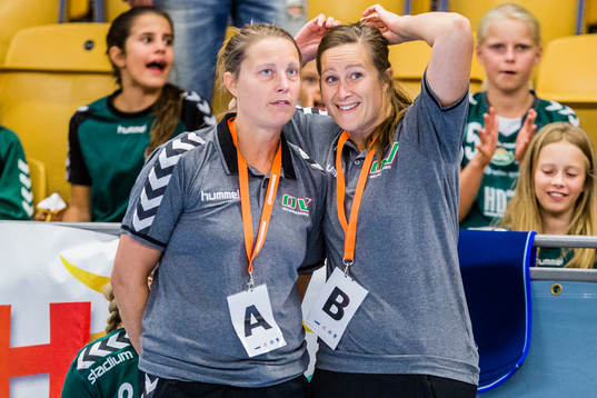 Helsingborgs tränare Alexandra Möller och tränare Lina