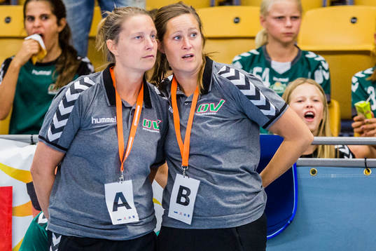 Helsingborgs tränare Alexandra Möller och tränare Lina