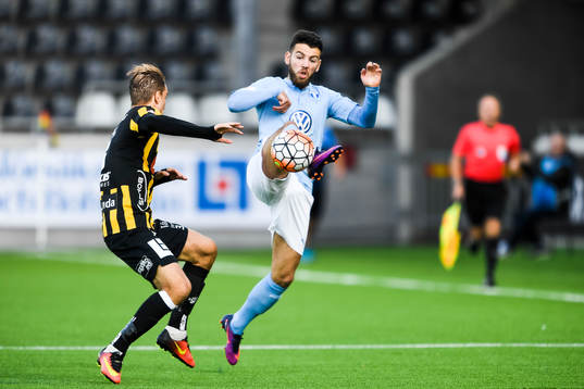 Häckens Jasmin Sudic och Malmö FFs Erdal Rakip