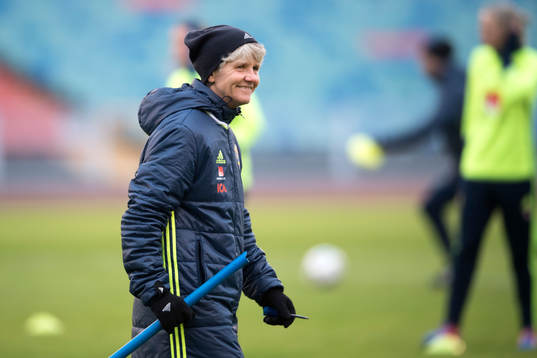 Sveriges förbundskapten Pia Sundhage