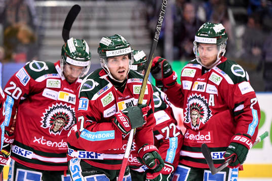 Frölundas Sebastian Stålberg jublar