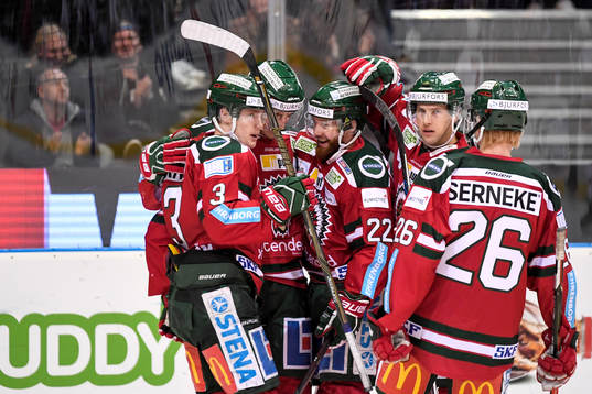 Frölundas Robin Figren jublar