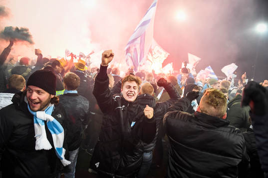 Malmö FFs Mattias Svanberg jublar