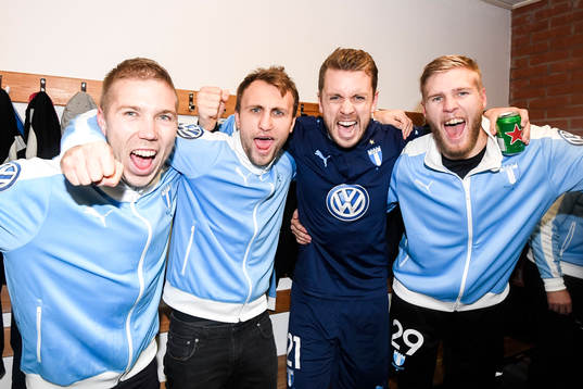 Malmö FFs Anton Tinnerholm , Magnus Wolff Eikrem , Kari