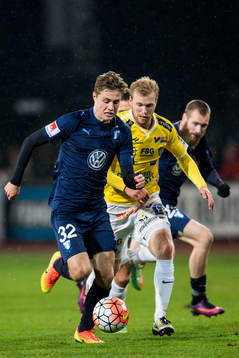 Malmö FFs Mattias Svanberg och Falkenbergs Per Karlsson