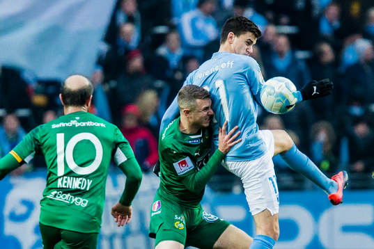 Malmö FFs Alexander Jeremejeff i nickduell