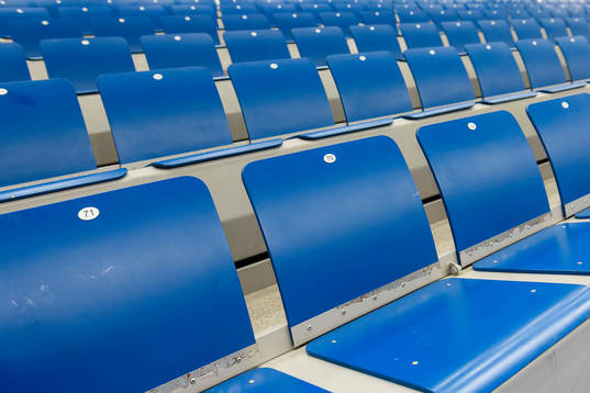 Genrebild på stolar i Boden Arena