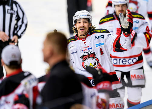 Malmö Redhawks Andreas Thuresson jublar