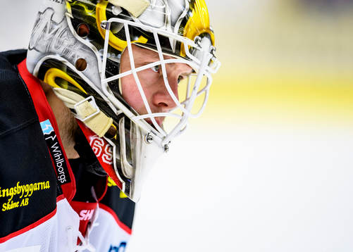 Malmö Redhawks målvakt Oscar Alsenfelt