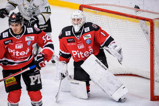 Piteås målvakt Joel Vännström
