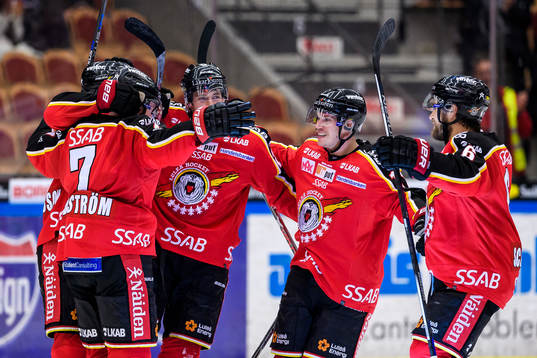 Luleåspelarna jublar