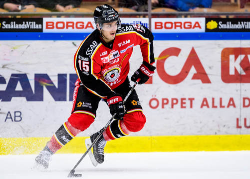Luleås Christian Jaros med pucken