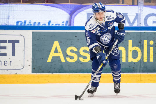 Leksands Ben Youds  i ishockeymatchen i SHL mellan Leksand
