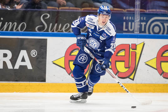 Leksands Patrik Norén  i ishockeymatchen i SHL mellan