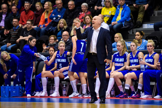 Finlands förbundskapten Pekka Salminen