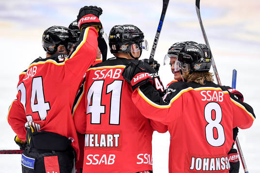 Luleås Ilari Melart jublar