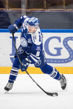 Leksands Joe Piskula  i ishockeymatchen i SHL mellan