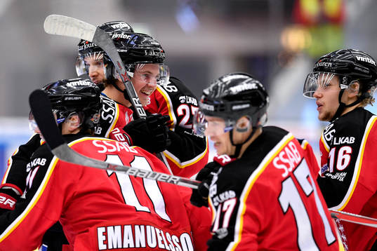 Luleås Linus Nässén jublar
