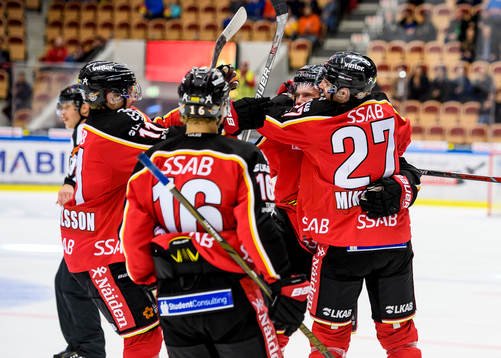 Luleås Linus Nässén jublar