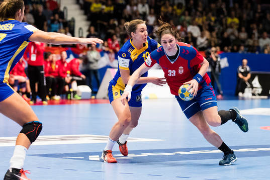 Sveriges Anna Lagerquist och Serbiens Jovana Stoiljkovic