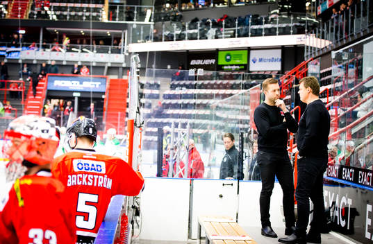 Örebros tränare Johan Tornberg och tränare Lars Ivarsson