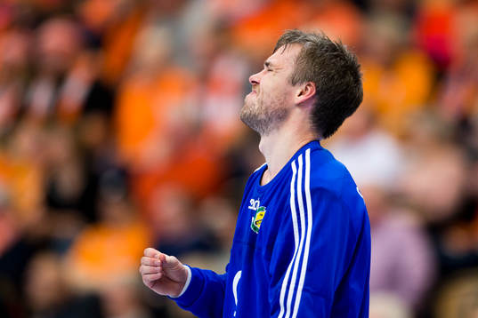 Sävehofs målvakt Per Sandström deppar