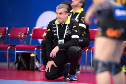 Spaniens förbundskapten Jorge Duenas de Galarza