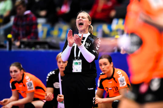 Nederländernas förbundskapten Helle Thomsen
