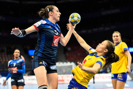 Frankrikes Camille Aygglon Saurina och Sveriges Olivia