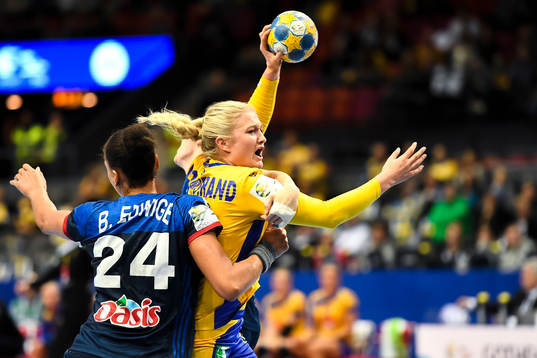 Frankrikes Beatrice Edwige och Sveriges Hanna Blomstrand