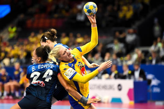 Frankrikes Beatrice Edwige och Sveriges Hanna Blomstrand