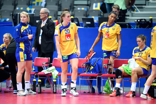 Sveriges Ida Odén, Isabelle Gulldén, Jamina Roberts och