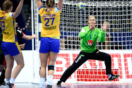 Sveriges målvakt Johanna Bundsen