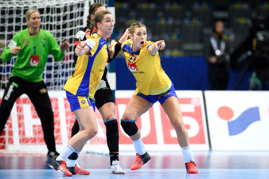 Sveriges Anna Lagerquist och Sabina Jacobsen