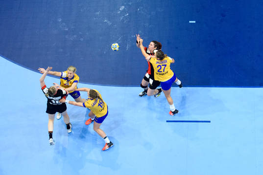 Sveriges Ida Odén, Anna Lagerquist och Sabina Jacobsen