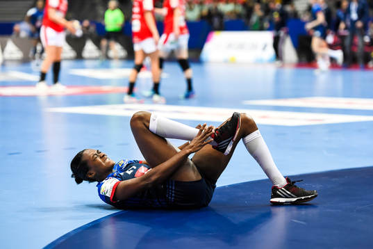Frankrikes Gnonsiane Niombla skadad