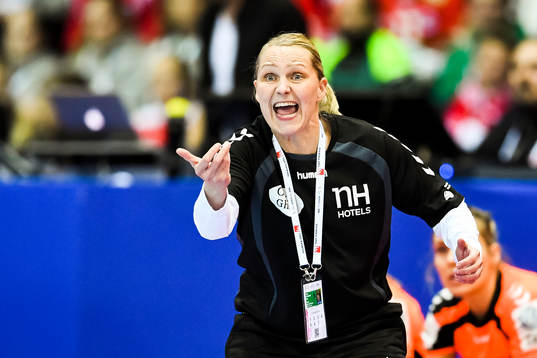 Nederländernas förbundskapten Helle Thomsen
