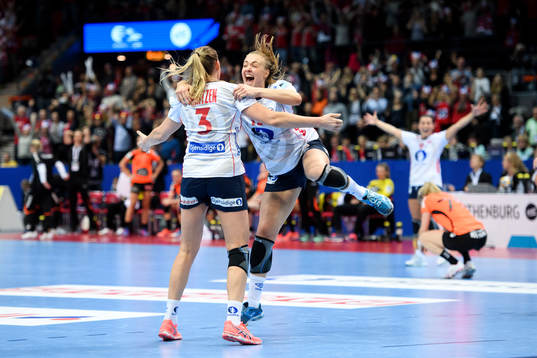 Norska spelare jublar