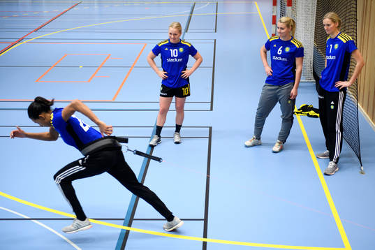 Sävehofs Hanna Ötorp, Ida Odén och målvakt Johanna