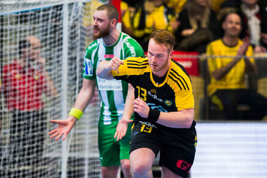 Sävehofs Atli Ingolfsson jublar