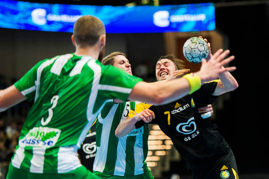 Hammarbys Alexander Morsten och Andreas Halvarsson
